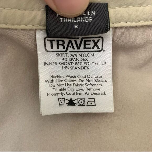 Eddie Bauer Women’s Cream Travex Adventure Skort - Picture 14 of 15